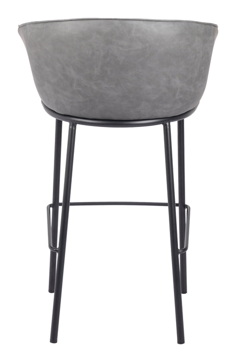 Garston Gray Barstool by Zuomod at Eve Furniture