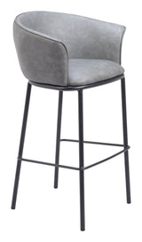 Garston Gray Barstool by Zuomod at Eve Furniture