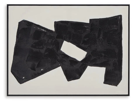 Garviery Black/Cream Wall Art by Ashley at Eve Furniture