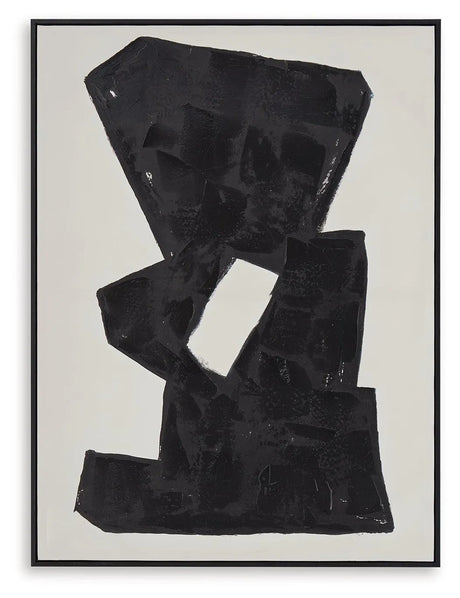 Garviery Black/Cream Wall Art by Ashley at Eve Furniture