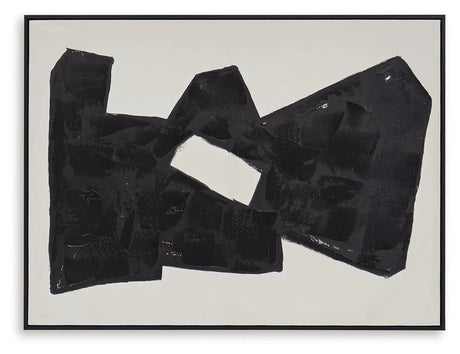 Garviery Black/Cream Wall Art by Ashley at Eve Furniture