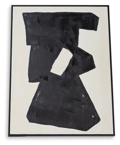 Garviery Black/Cream Wall Art by Ashley at Eve Furniture