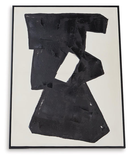 Garviery Black/Cream Wall Art by Ashley at Eve Furniture