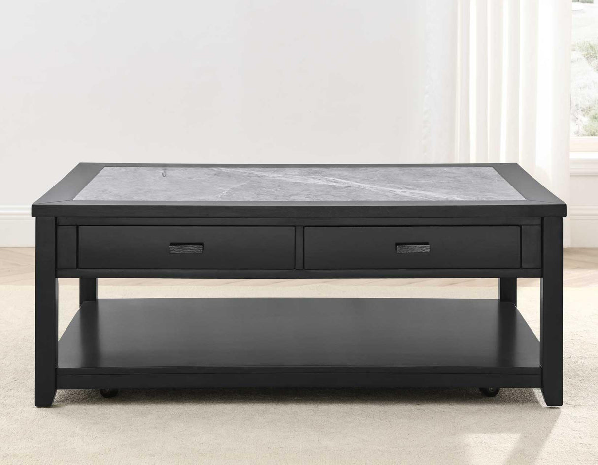 Garvine 3-Piece Sintered Stone Table Set by Steve Silver at Eve Furniture