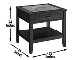 Garvine Sintered Stone End Table by Steve Silver at Eve Furniture