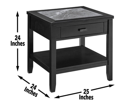 Garvine Sintered Stone End Table by Steve Silver at Eve Furniture