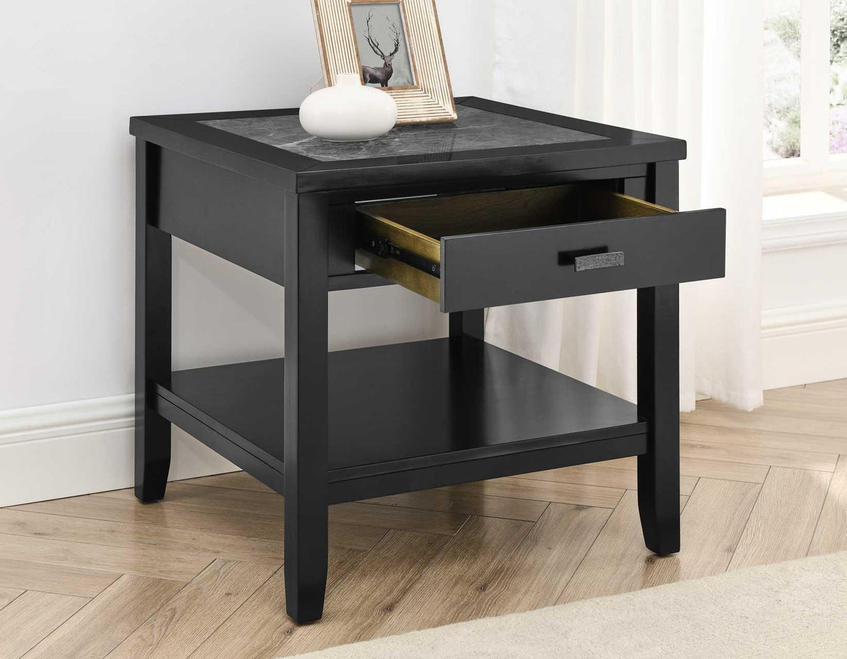 Garvine Sintered Stone End Table by Steve Silver at Eve Furniture