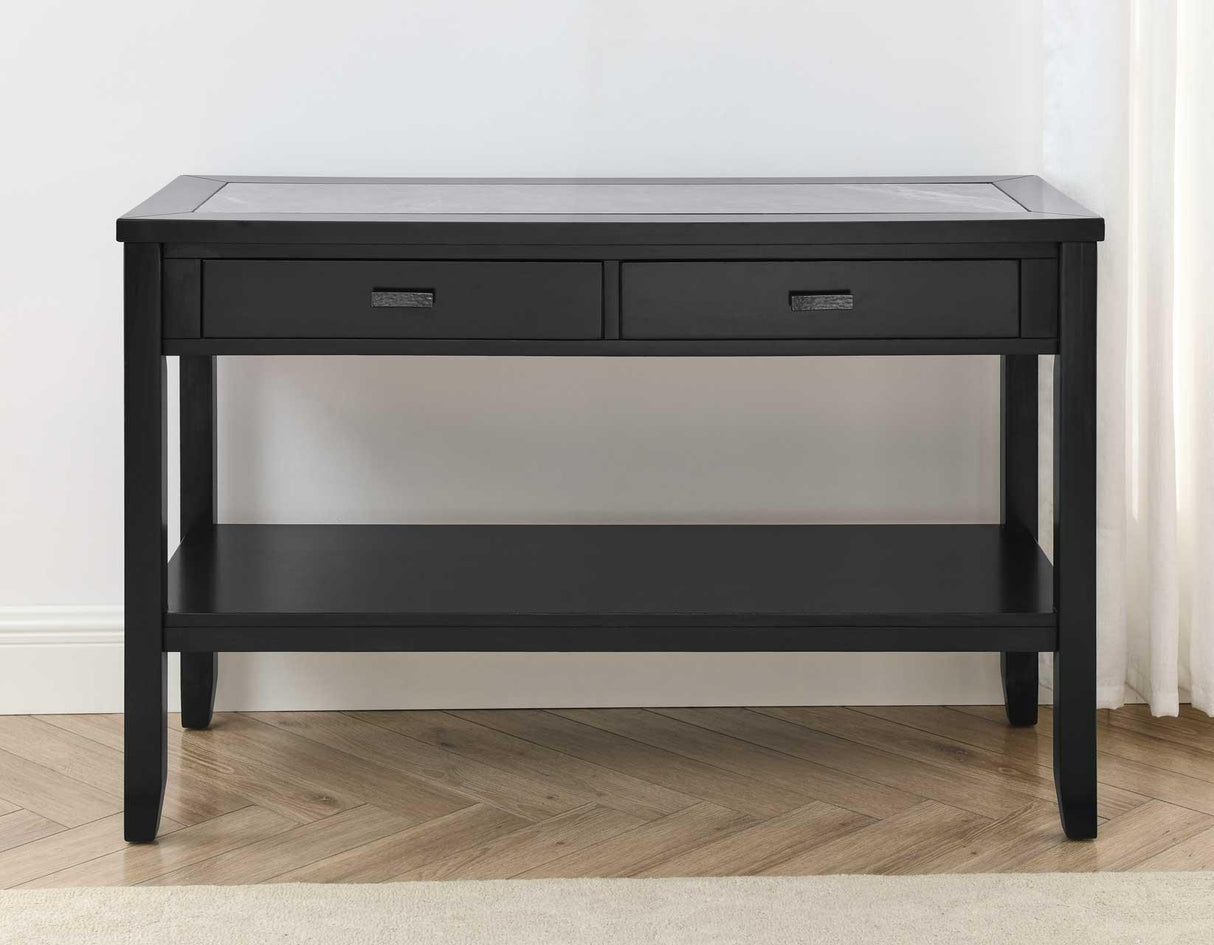 Garvine Sintered Stone Sofa Table by Steve Silver at Eve Furniture