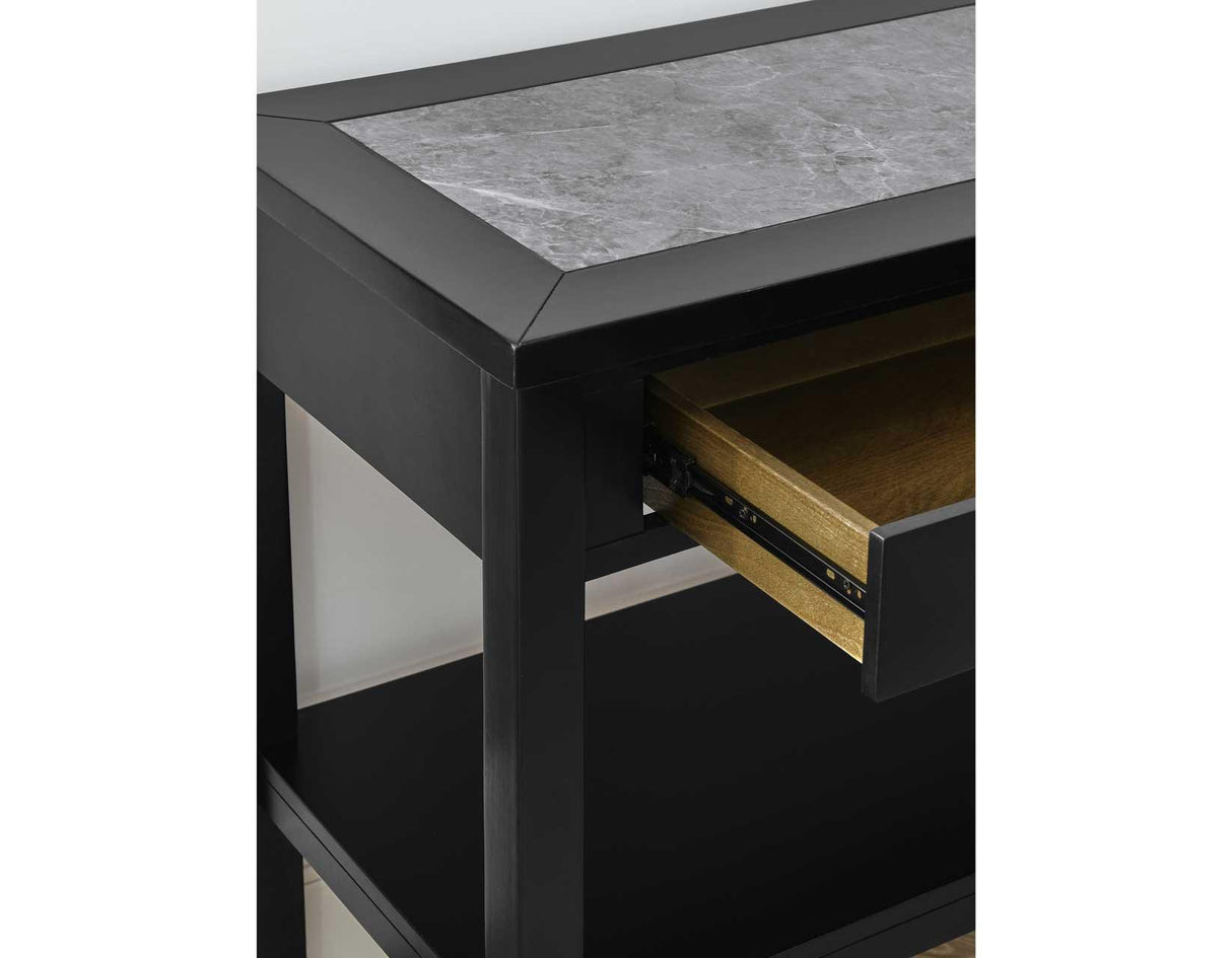 Garvine Sintered Stone Sofa Table by Steve Silver at Eve Furniture