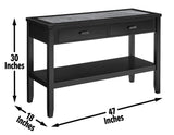 Garvine Sintered Stone Sofa Table by Steve Silver at Eve Furniture