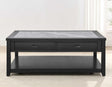 Garvine Sintered Stone Coffee Table with Casters by Steve Silver at Eve Furniture
