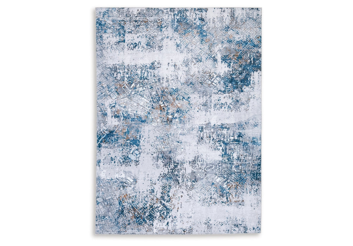 Garyard Multi 5' x 7' Rug by Ashley at Eve Furniture