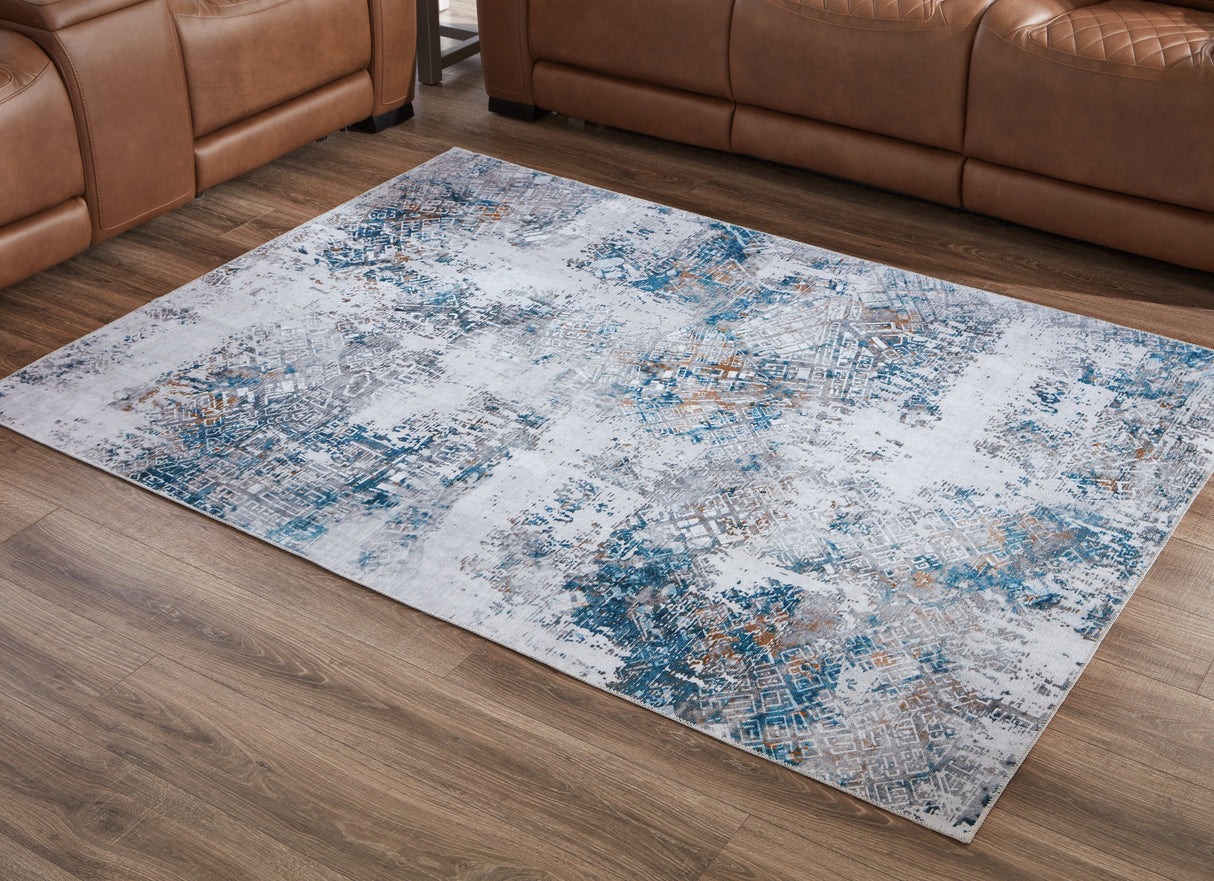 Garyard Multi 5' x 7' Rug by ASHLEY FURNITURE at Eve Furniture