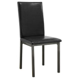 Garza Weathered Gray/Black 5-Piece Dining Set