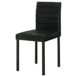 Garza Black Upholstered Dining Side Chair (Set of 4) by Coaster at Eve Furniture