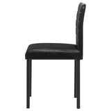 Garza Black Upholstered Dining Side Chair (Set of 4) by Coaster at Eve Furniture
