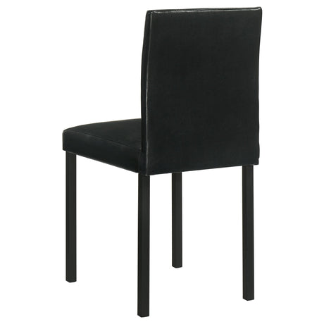 Garza Black Upholstered Dining Side Chair (Set of 4) by Coaster at Eve Furniture