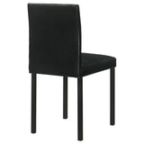 Garza Black Upholstered Dining Side Chair (Set of 4) by Coaster at Eve Furniture