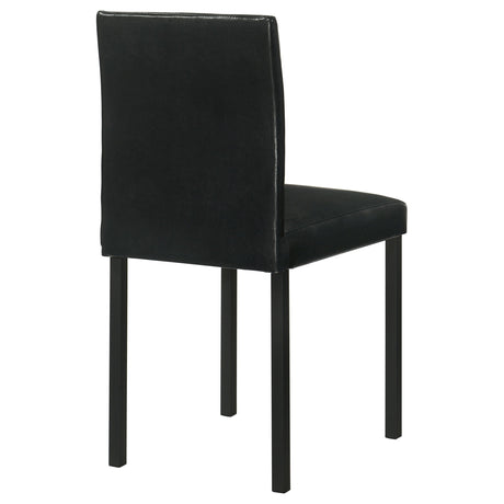 Garza Black Upholstered Dining Side Chair (Set of 4) by Coaster at Eve Furniture