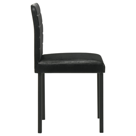 Garza Black Upholstered Dining Side Chair (Set of 4) by Coaster at Eve Furniture