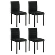 Garza Black Upholstered Dining Side Chair (Set of 4) by Coaster at Eve Furniture