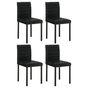 Garza Black Upholstered Dining Side Chair (Set of 4) by Coaster at Eve Furniture
