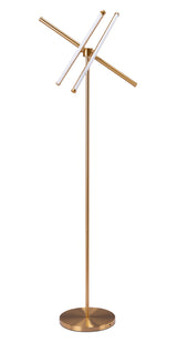 Garza Brass Floor Lamp by Zuomod at Eve Furniture