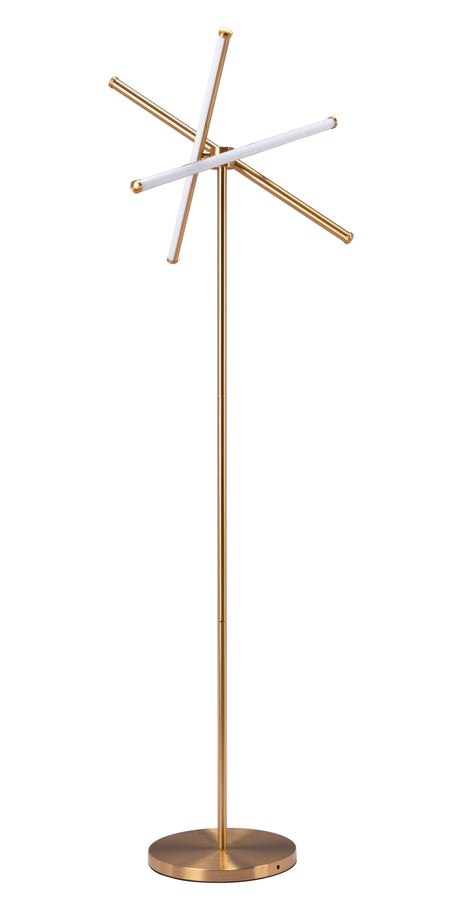 Garza Brass Floor Lamp by Zuomod at Eve Furniture