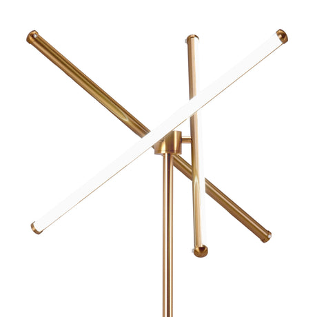 Garza Brass Floor Lamp by Zuomod at Eve Furniture