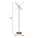 Garza Brass Floor Lamp by Zuomod at Eve Furniture