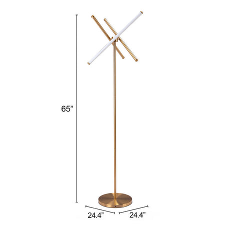 Garza Brass Floor Lamp by Zuomod at Eve Furniture