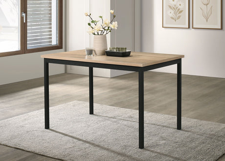Garza Greige Oak Rectangular 48-inch Dining Table by Coaster at Eve Furniture