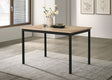 Garza Greige Oak Rectangular 48-inch Dining Table by Coaster at Eve Furniture