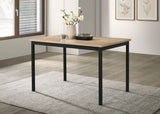 Garza Greige Oak Rectangular 48-inch Dining Table by Coaster at Eve Furniture
