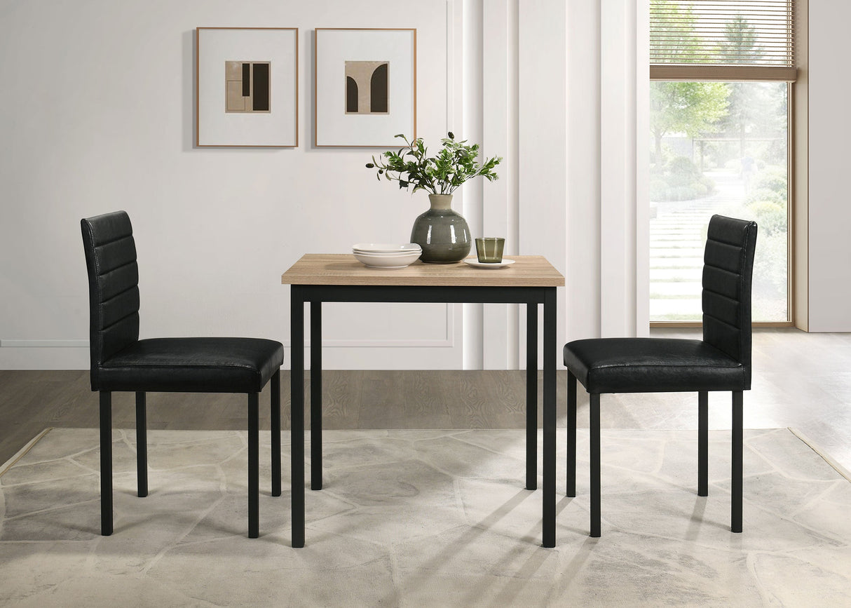 Garza Greige Oak Space Saving Rectangular Dining Table by Coaster at Eve Furniture
