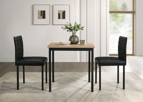 Garza Greige Oak Space Saving Rectangular Dining Table by Coaster at Eve Furniture