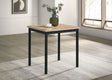 Garza Greige Oak Space Saving Rectangular Dining Table by Coaster at Eve Furniture