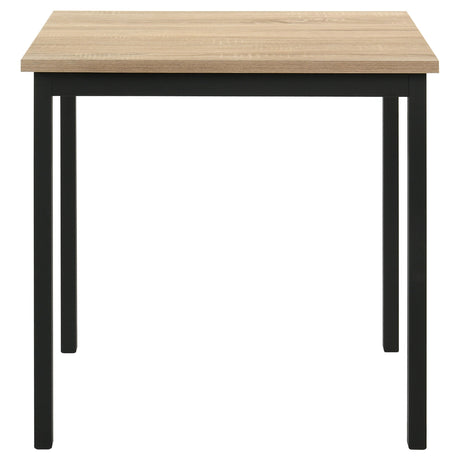 Garza Greige Oak/Black 5-piece Space Saving Rectangular Dining Table by Coaster at Eve Furniture