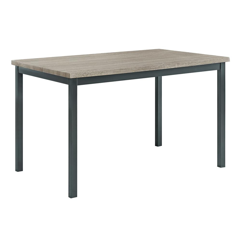 Garza Black Rectangular Dining Table