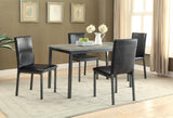 Garza Black Upholstered Dining Chairs, Set of 2