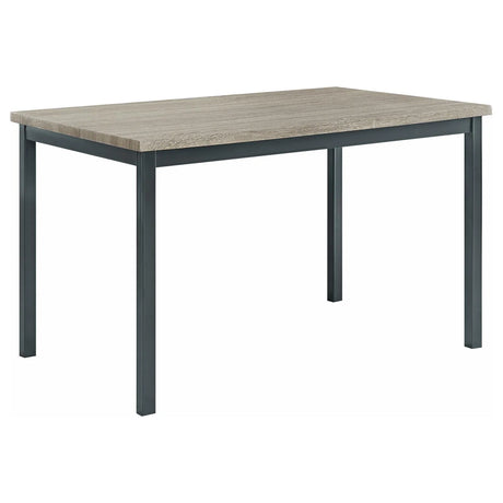 Garza Weathered Gray and Black 5-Piece Dining Set by Coaster at Eve Furniture