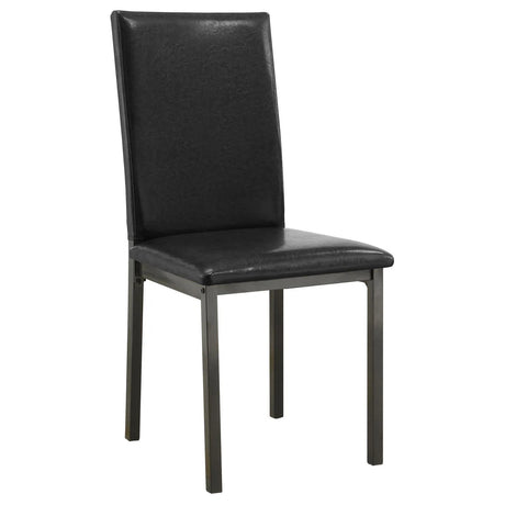 Garza Weathered Gray and Black 5-Piece Dining Set by Coaster at Eve Furniture