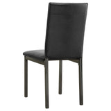 Garza Weathered Gray and Black 5-Piece Dining Set by Coaster at Eve Furniture