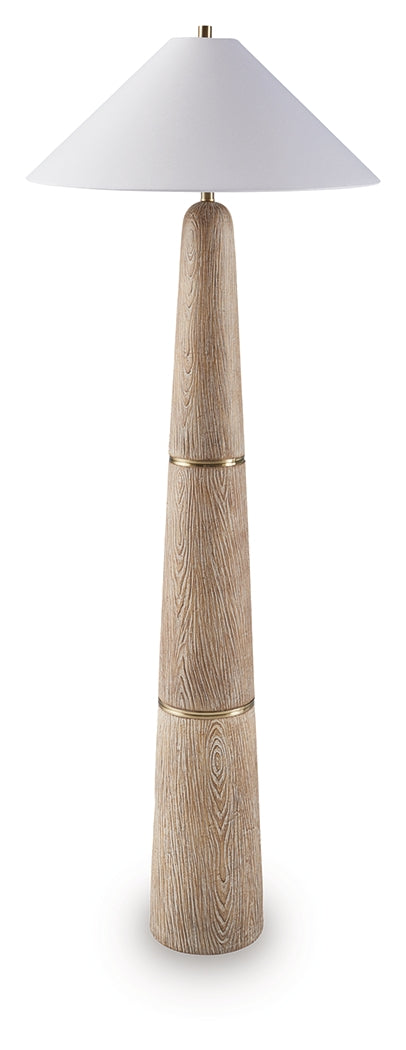 Gasparleigh Brown/Gold Finish Table Lamp by Ashley at Eve Furniture