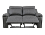 Gaston Gray 3-Piece Manual Reclining Set by Steve Silver at Eve Furniture