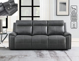 Gaston Gray 3-Piece Manual Reclining Set by Steve Silver at Eve Furniture