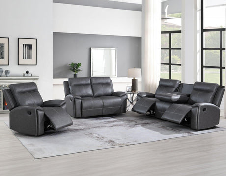 Gaston Gray Manual Glider Recliner by Steve Silver at Eve Furniture