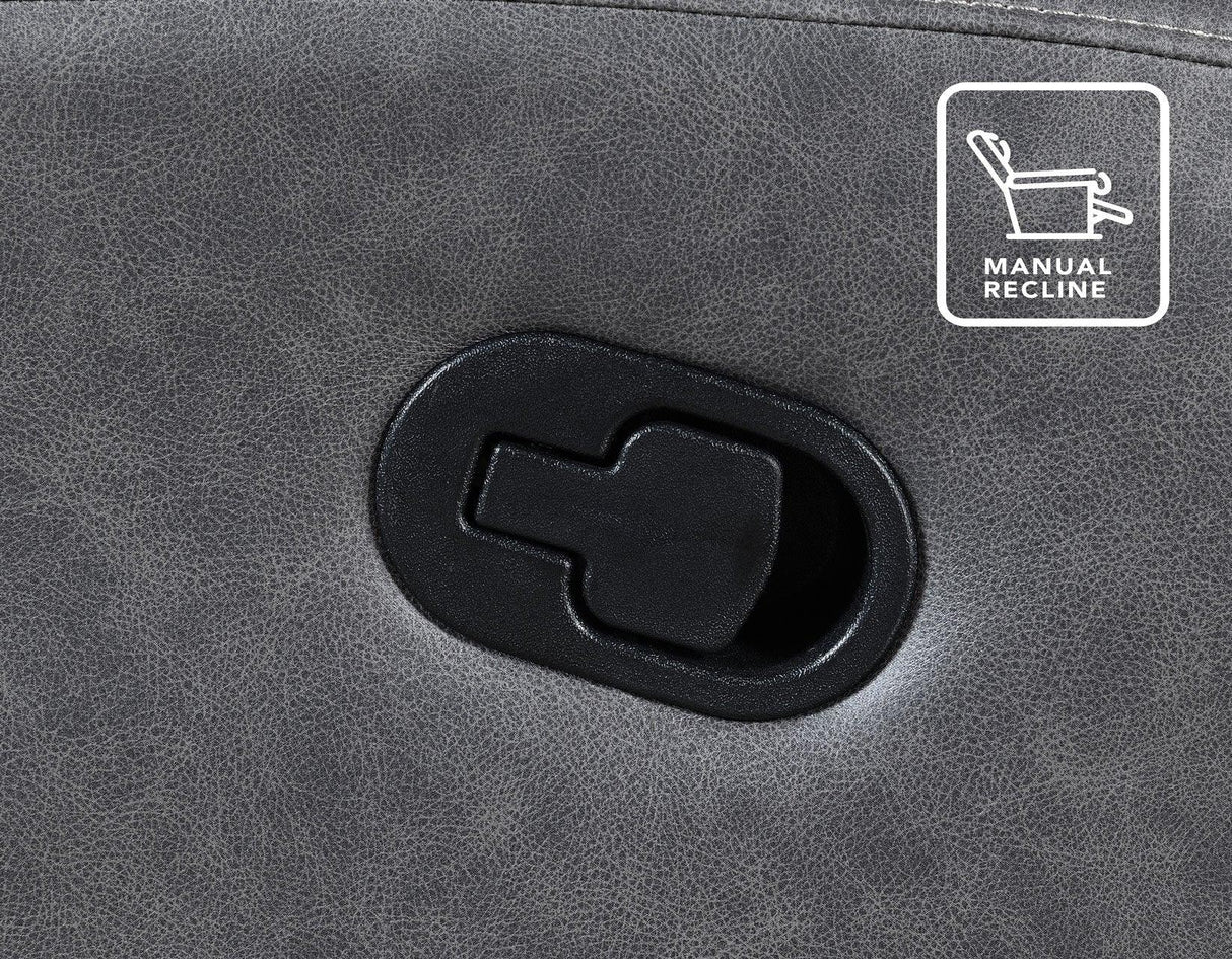 Gaston Gray Manual Glider Recliner by Steve Silver at Eve Furniture