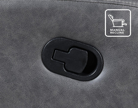 Gaston Gray Manual Glider Recliner by Steve Silver at Eve Furniture