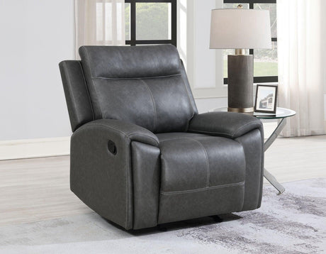 Gaston Gray Manual Glider Recliner by Steve Silver at Eve Furniture